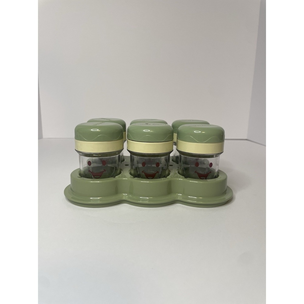 Nutribullet Baby 6 Green Storage Container Set & Stack Tray Replacement Part